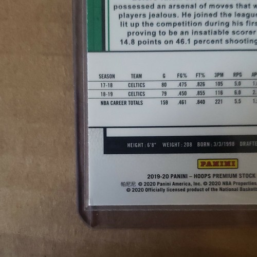 2019-20 NBA Hoops Premium Stock JAYSON TATUM SP RED Blaster PRIZM🏀🔥CELTICS - Picture 12 of 12