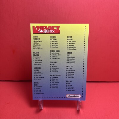 1996 Skybox Impact Checklist A #199 VG 