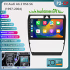Android 13 Qled For Audi A6 C5 S6 1997-2004 2+32Gb Carplay Car Gps Stereo Radio