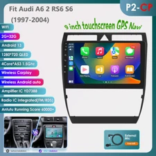 Android 13 QLED For Audi A6 C5 S6 1997-2004 2+32GB Carplay Car GPS Stereo Radio