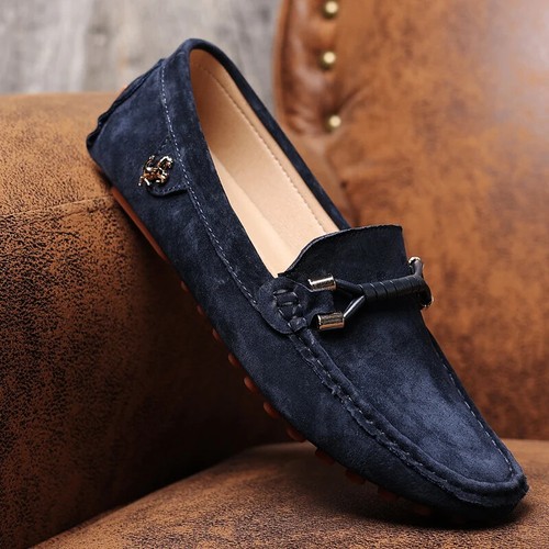 Mocassini in vera pelle fatti a mano scarpe uomo mocassini casual guida scarpe basse - Foto 25 di 28