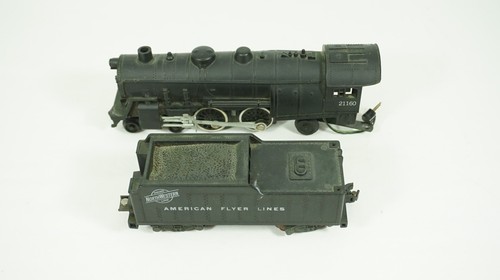 American Flyer S Gauge 4-4-2 Steam Engine # 21160 & Tender No Box Tested B9 - Picture 10 of 12
