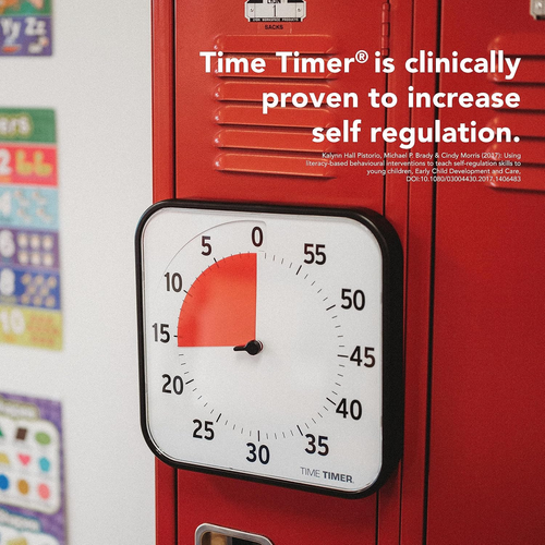 12 Inch Visual Timer 60 Minute Kids Desk Countdown Clock with Dry Erase Activity - Picture 5 of 12