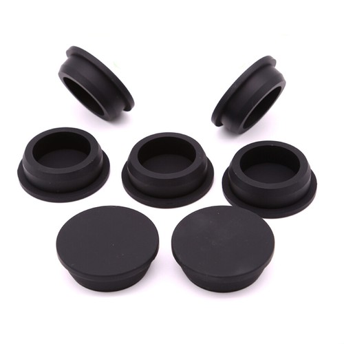 Blak Silicone Rubber Stopper Plug Blanking End Cap Tube Pipe Insert Bung 9-140mm - Afbeelding 1 van 7