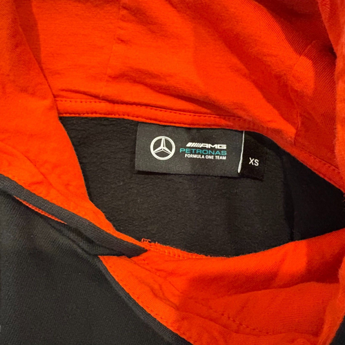 Mercedes Benz AMG Petronas Hoodie Sweatshirt Youth XS Black 55 Years F1 Team - Picture 4 of 4