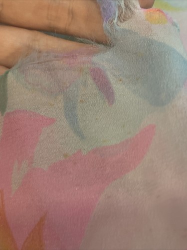 Vintage 50s Night Gown Sheer Lingerie Dress Floral Georgette - Picture 8 of 10