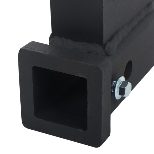 10000lbs Capacity Steel Black New Trailer Dual Hitch Extender 2-inch Solid Shank - Picture 13 of 15