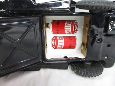 NOMURA TOY Police Patrol Jeep Tin Toy Battery-Powered Car NOMURA TOY Police Patrol Jeep Tin Toy Battery-Powered Car