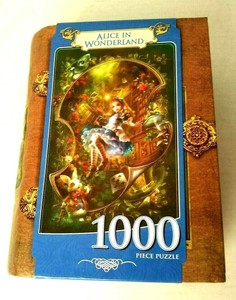 Masterpieces-ALICE-IN-WONDERLAND-New-1000-Piece-Puzzle-Book-Box