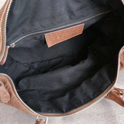 バッグ 00s BALENCIAGA leather mini boston bag BALENCIAGA Leather Hand Bag Mini Boston Brown Key lock latch