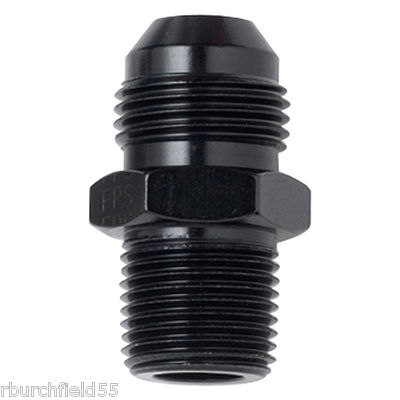 Fragola Straight Adapter Fitting #4 x 1/4 MPT Black 481605-BL Fragola Straight Adapter Fitting #4 x 1/4 MPT Black 481605-BL