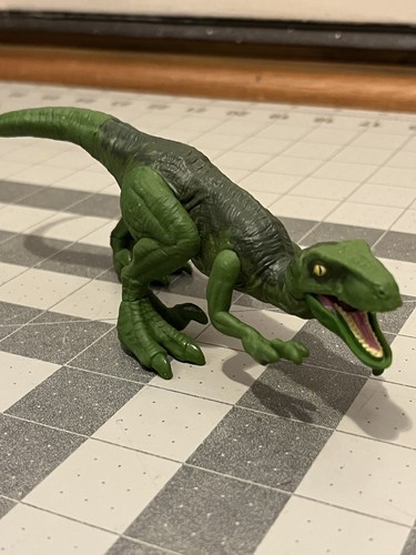Jurassic World Fallen Kingdom Mattel 2018 Attack Pack Velociraptor raptor green - Foto 3 di 4