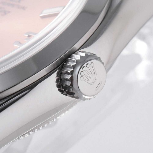 ROLEX Air King 14000 rosa 369 barra bianca con numero seconda mano uomo - Foto 8 di 9