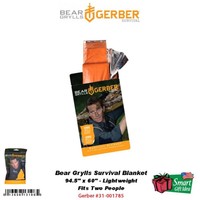 Gerber Bear Grylls Survival Blanket, 94.5x60 Reflective, Lightweight 31-001785 Gerber Bear Grylls Survival Blanket, 94.5x60 Reflective, Lightweight 31-001785