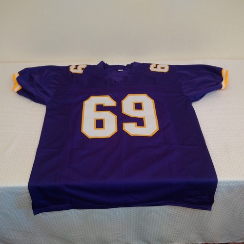 NFL Football Jersey VIKINGS Purple XL Custom #69 BROCK LESNAR WWE WWF Wrestling - Picture 2 of 3