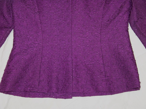 Adrianna Papell Damenrock Anzug - Größe 8 - verziert / lila Farben - Bild 13 von 20