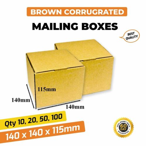 Diecut Mailing Box Shipping Carton A4 A5 Small Medium Large Brown Cardboard - Picture 7 of 39