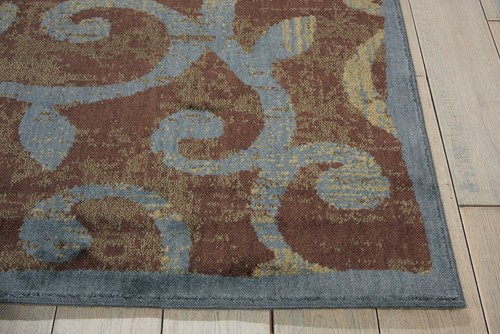 Nourison Expressions Modern Multicolor 5'3" x 7'5" Area-Rug, Easy washing, Non - Picture 5 of 6