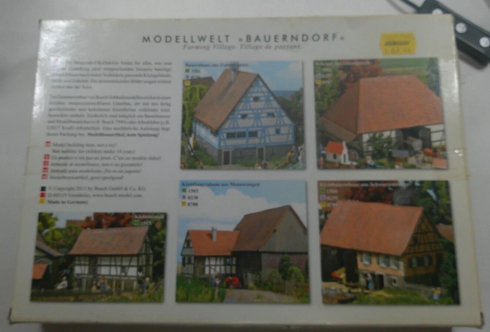 BUSCH 1502 ho scale 1/87 Farming Village Historic Wood Barn - Image 4 of 4