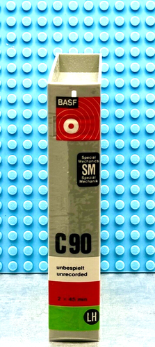 BASF LH SM 90 PERMASTORE LIBRARY BOX BLANK CASSETTE TAPE (1) (SEALED) - Picture 4 of 6