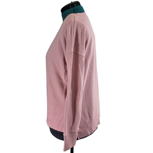 Time and Tru Damen Sweatshirt Rosa Langarm Rundhals High Low Gr. S - Bild 4 von 10