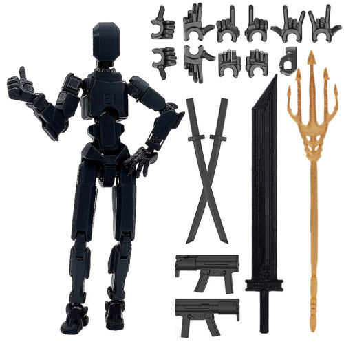 13cm 3D Printing Multi-Jointed Movable Robot Mannequin Toys Home Desk Decoration - Photo 8/32
