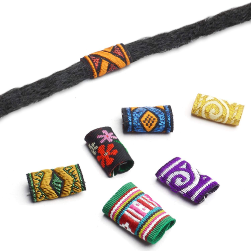 Dreadlock Beads,15 Pcs Fabric Dreadlock Bead Cloth Braiding Hair Accessories - Picture 6 of 12