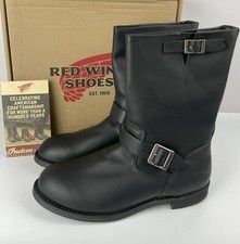 Red Wing Indian Motorcycle 4312 Worthington Engineer Boots Black 13 D Seconds