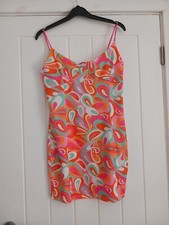 Pretty little thing size 12 dress in 1960's 1970's bold print