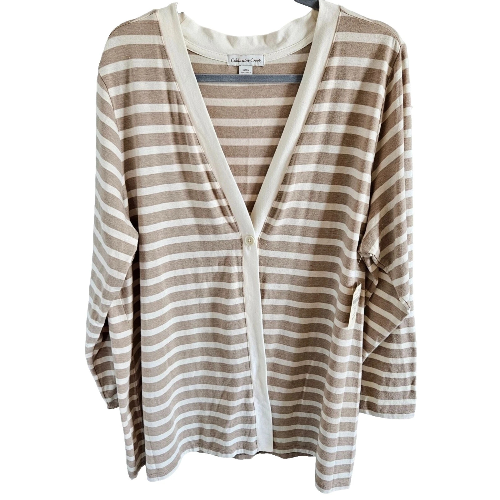 Suéteres De Rayas Cárdigan Coldwater Creek para Mujeres