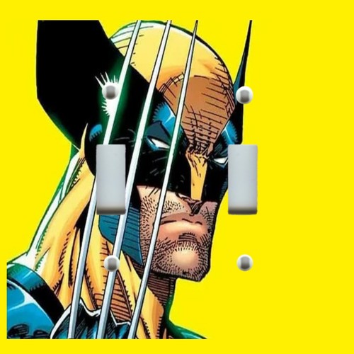 Cubierta de placa con interruptor de luz con imagen de HABITACIÓN INFANTIL MARVEL WOLVERINE - Imagen 3 de 26