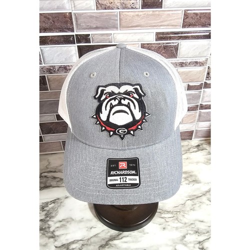 Georgia Bulldogs Richardson 112 Trucker Hat with Embroidered UGA Dog Patch  - Picture 1 of 6