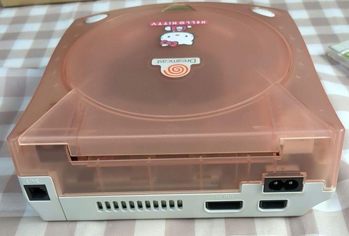 SEGA Dreamcast HELLO KITTY Skeleton Pink HKT-3000 Console with outer box USED - Picture 13 of 24