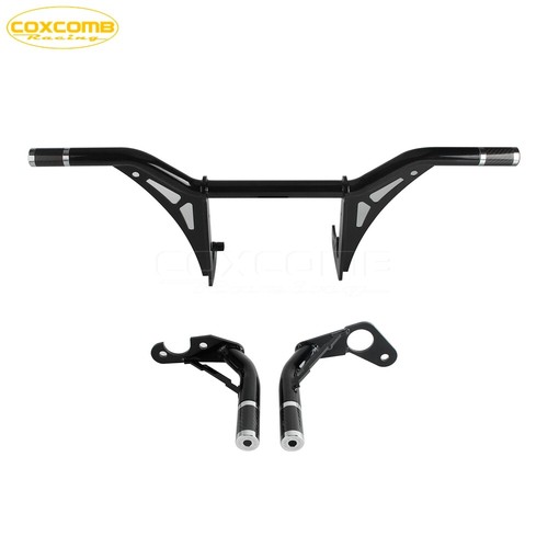 Front & Rear Engine Guard Crash Bar Passenger Peg For Softail 2018-up FXLR FXST - Picture 7 of 9