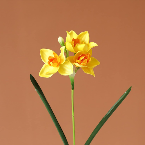 10 Pcs Artificial Daffodils Flowers Narcissus Faux Spring Flowers Fake Silk Daff - Picture 9 of 12