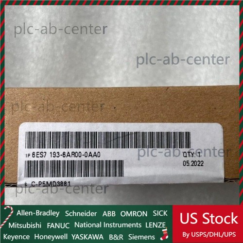 1PC New Sealed SIEMENS 6ES7 193-6AR00-0AA0 6ES7193-6AR00-0AA0 w/ 1 YEAR WARRANTY - 第 1/2 張圖片