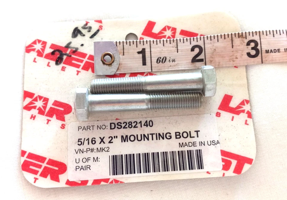 Lazer Star 5/16 x 1-1/2" Mounting Bolts DS282141 NOS NEW Motorcycle Parts - Imagem 3 de 4