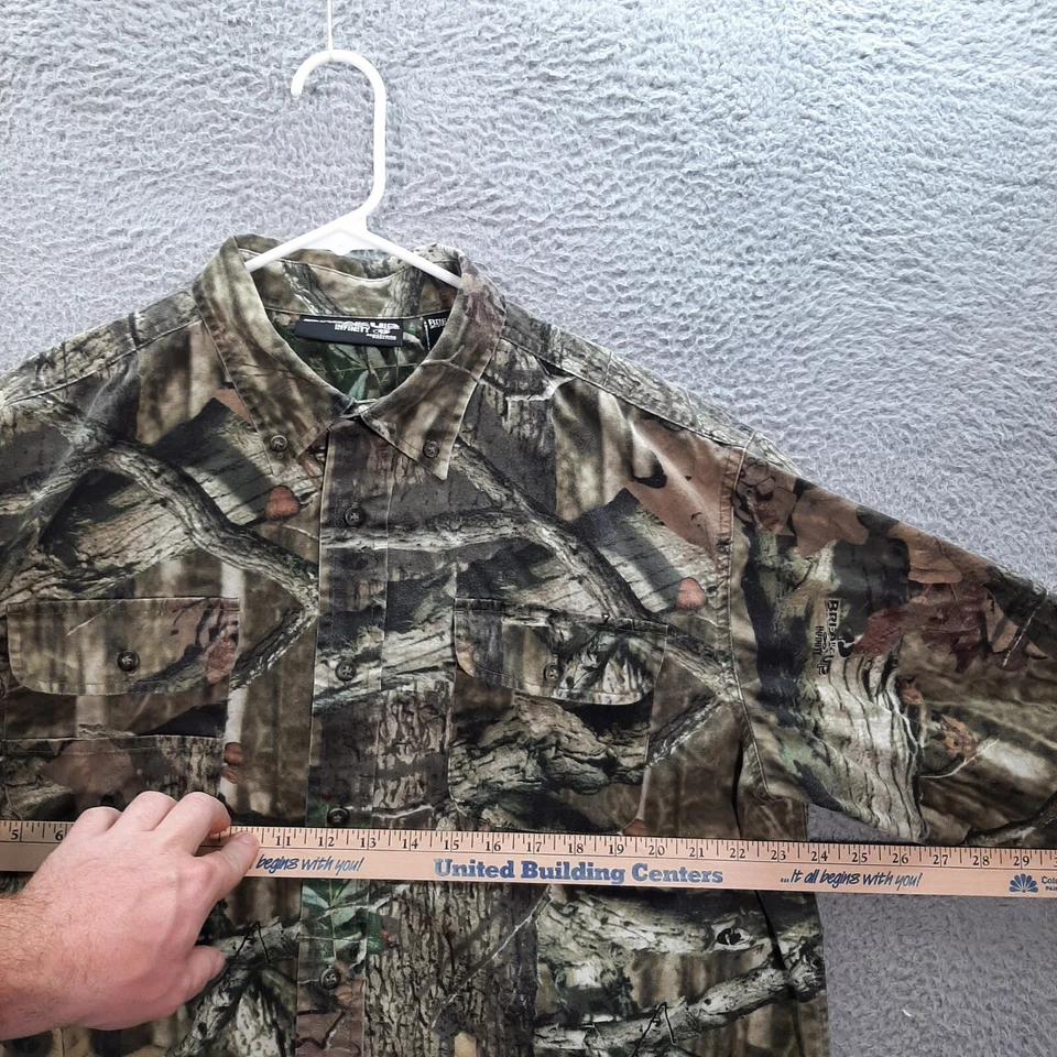 Mossy Oak Shirt Adult Large Camouflage Breakup Infinity Camo Outdoors Hunting - Image 3 of 4