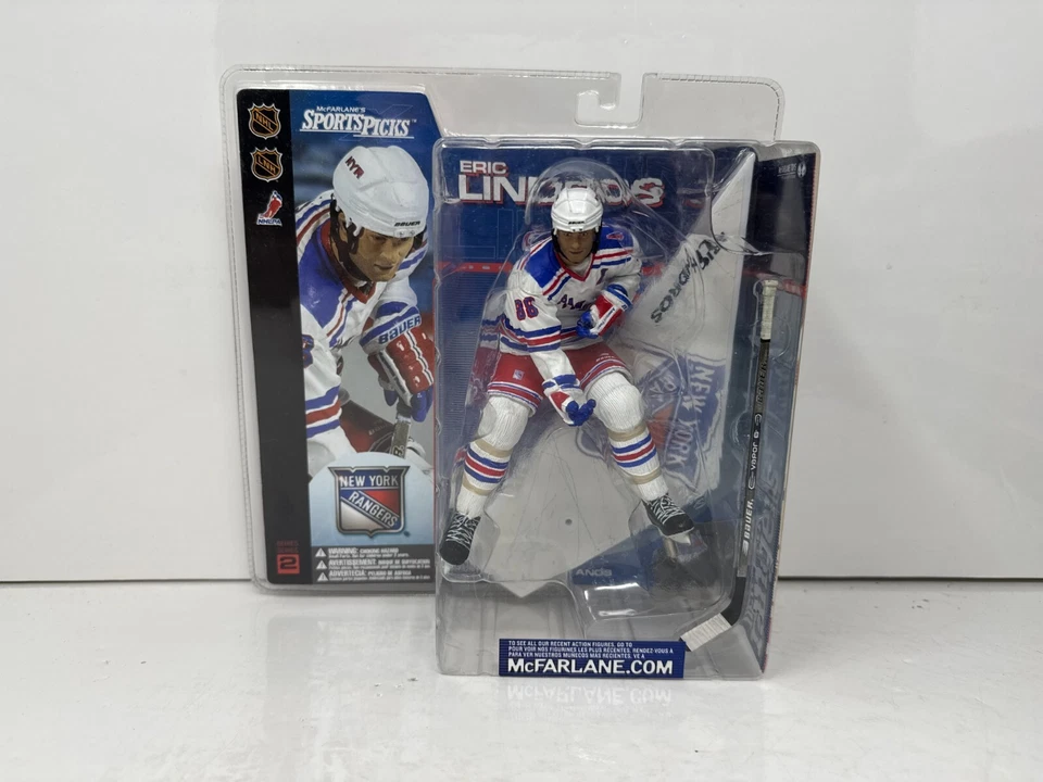 Figura Mcfarlane NHL Eric Lindros New York Rangers Camiseta Blanca Serie 2 Foto 2 de 4