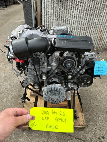 17 CHEVROLET GMC 3500 2500 6.6 L5P DURAMAX DIESEL ENGINE MOTOR 40K NO CORE - Picture 4 of 18