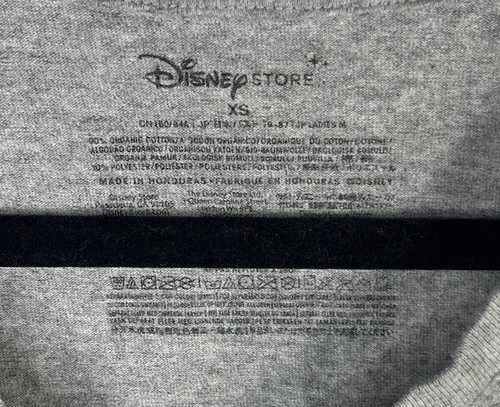 Disney Minnie Mouse XO XO Grey Women’s V Neck Shirt Size XS - Picture 6 of 13