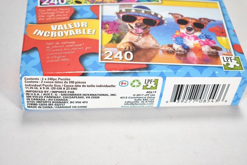 480 Piece 2 in 1 Jigsaw Puzzles Angel Fish Family Funny Dogs Drinking Cocktails - Picture 7 of 7