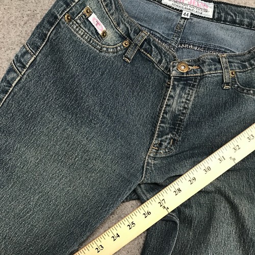 Tammy Jeans Womens Size EU 44 Straight Leg Regular Rise Faux Pockets Faded Denim - Picture 12 of 12