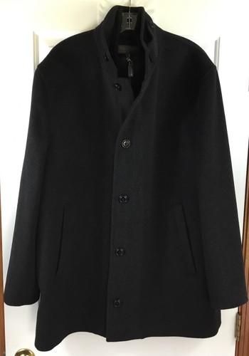 Daniel Cremieux Signature Collection Coat Mens XL Charcoal Wool Italian Fabric - Picture 2 of 9