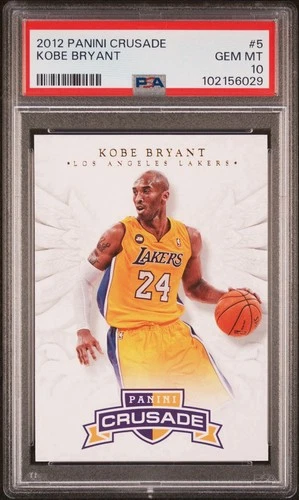 2012-13 PANINI CRUSADE KOBE BRYANT #5 PSA 10 GEM MINT