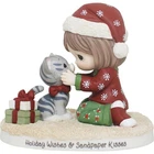 PRE-ORDER Girl With Cat By: Christmas Precious Moments *SHIPS 8/2026* NEW 2026