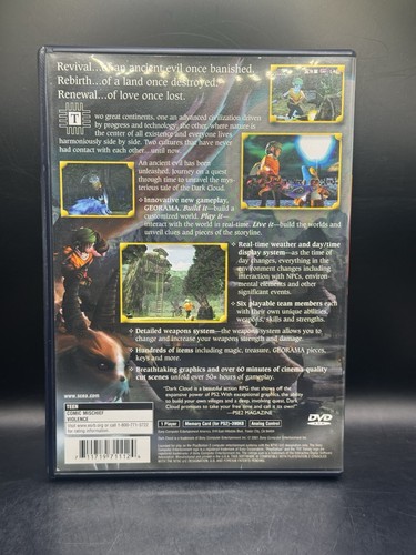 Dark Cloud (Sony PlayStation 2, 2001) CIB Black Label Tested & Working - Picture 2 of 10