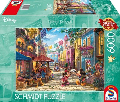 Disney, Mickey & Minnie in Mexico | Puzzle Thomas Kinkade, Disney 6000 Teile
