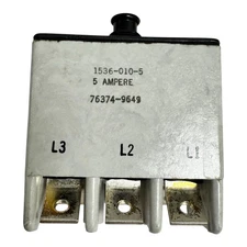 1536-010-5 Safran Circuit Breaker 3 Pole 5A 5925-01-390-5118