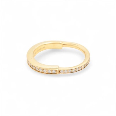 Tiffany Lock Diamant Ring 750 (YG) 4,0g D0,38 19 graviert